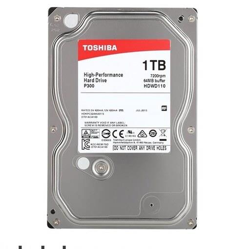 هارددیسک اینترنال توشیبا P300  ظرفیت 1 ترابایت 1TB